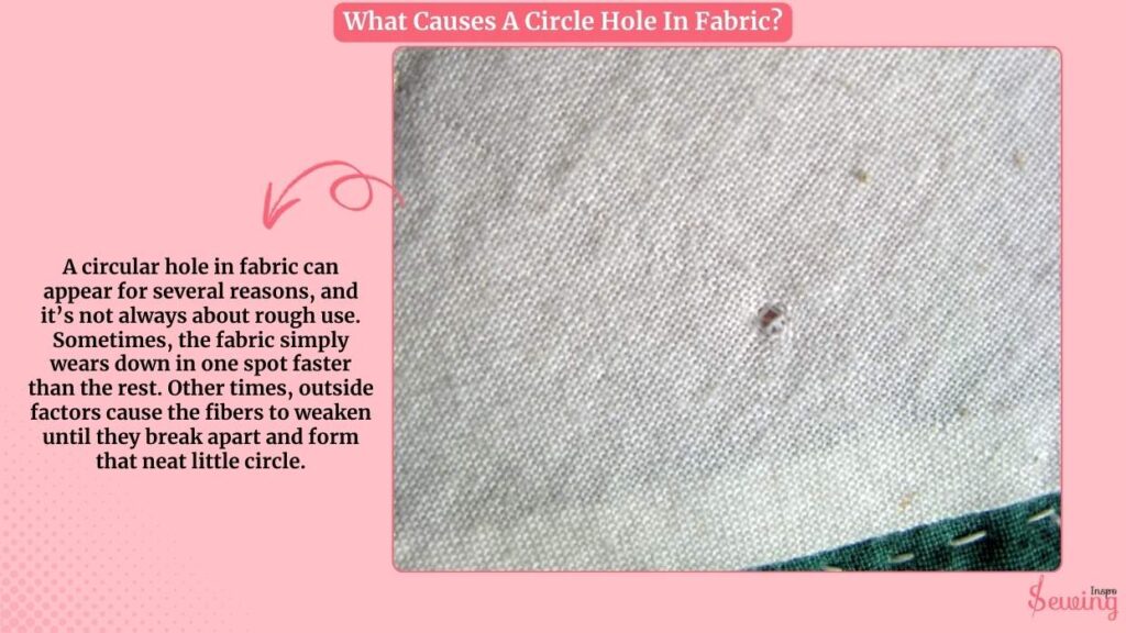 What Causes A Circle Hole In Fabric