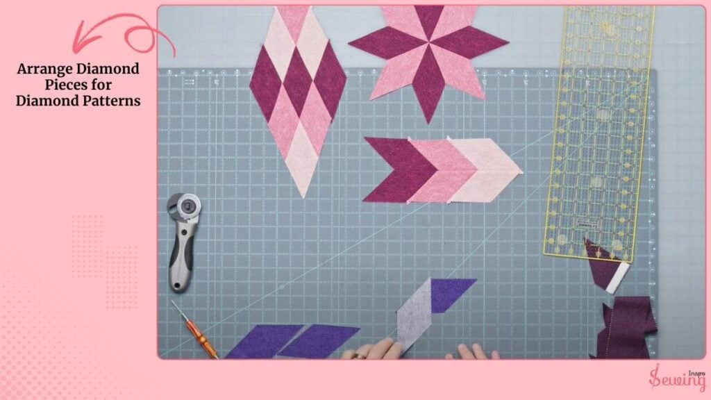 Arrange Diamond Pieces for Diamond Patterns