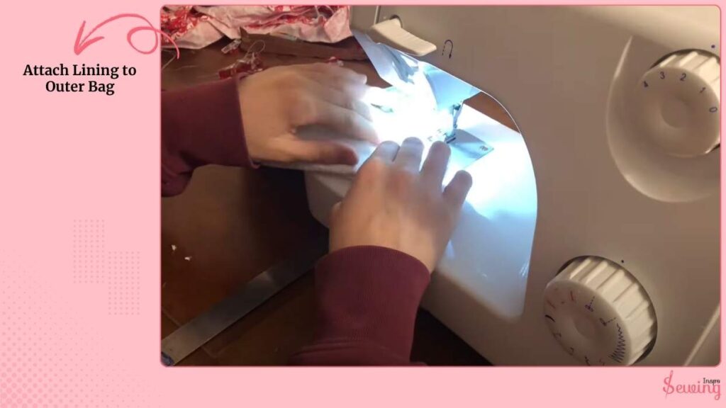 Attach Lining to Outer Bag