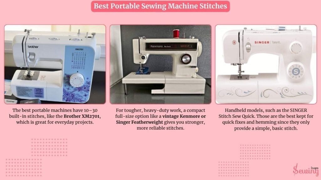 Best Portable Sewing Machine Stitches
