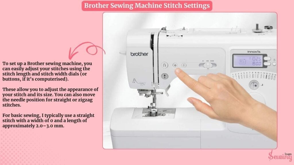 Brother Sewing Machine Stitch Settings
