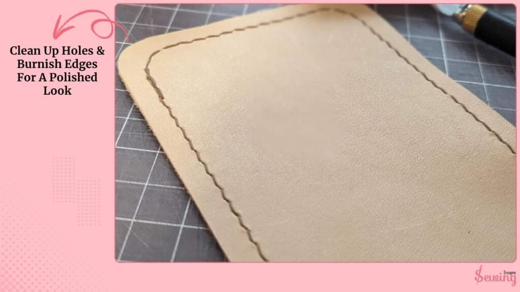 Clean Up Holes & Burnish Edges For A Polished Look
