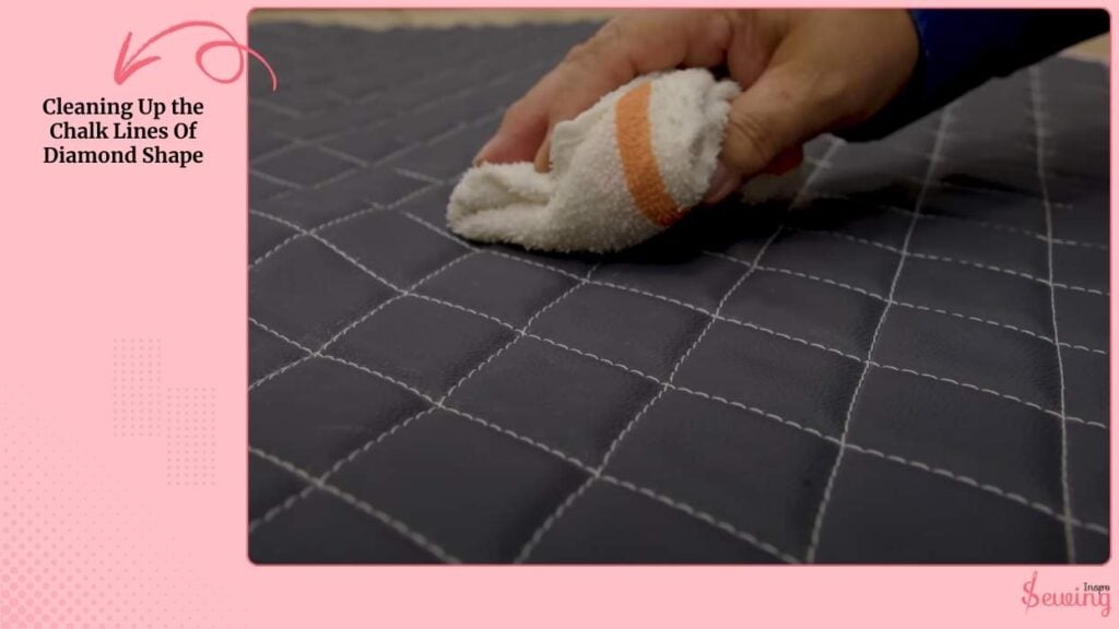 Cleaning Up the Chalk Lines Of Diamond Shape