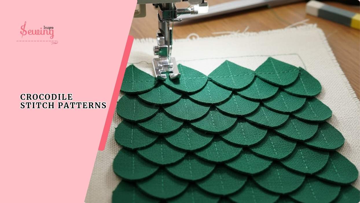 Crocodile Stitch pattern in Sewing| Easy Way To Recreate the Crochet Look