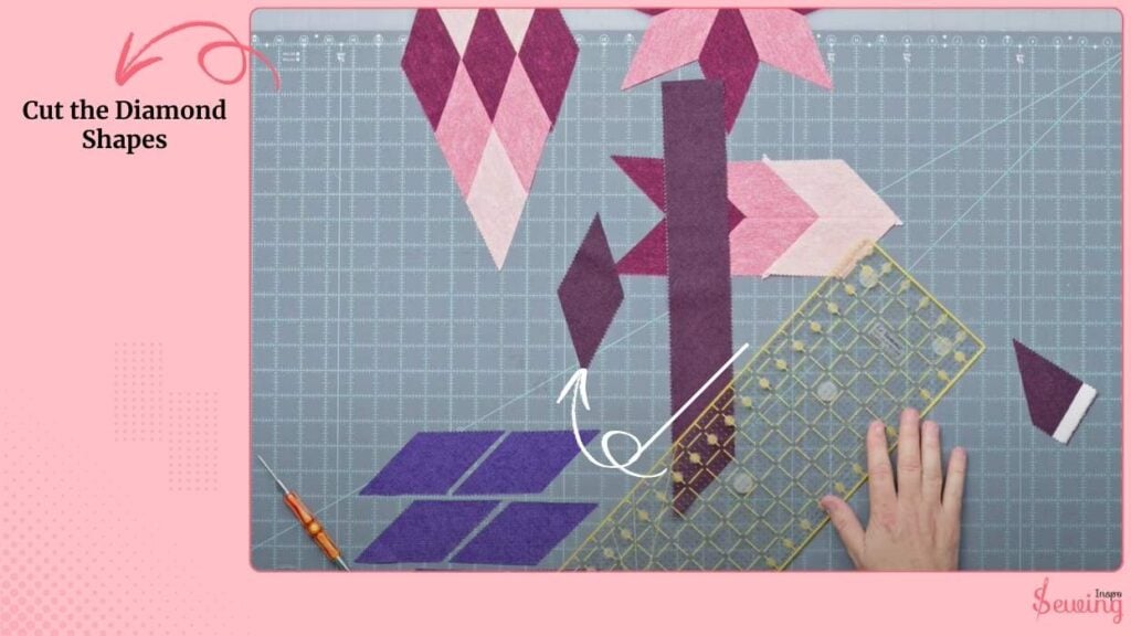 Cut the Diamond Shapes