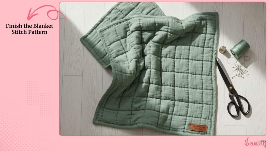 Finish the Blanket Stitch Pattern