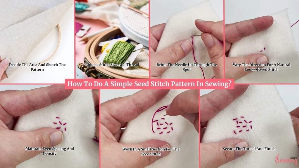 How To Do A Simple Seed Stitch Pattern In Sewing