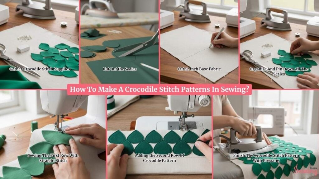 How To Make A Crocodile Stitch Patterns In Sewing