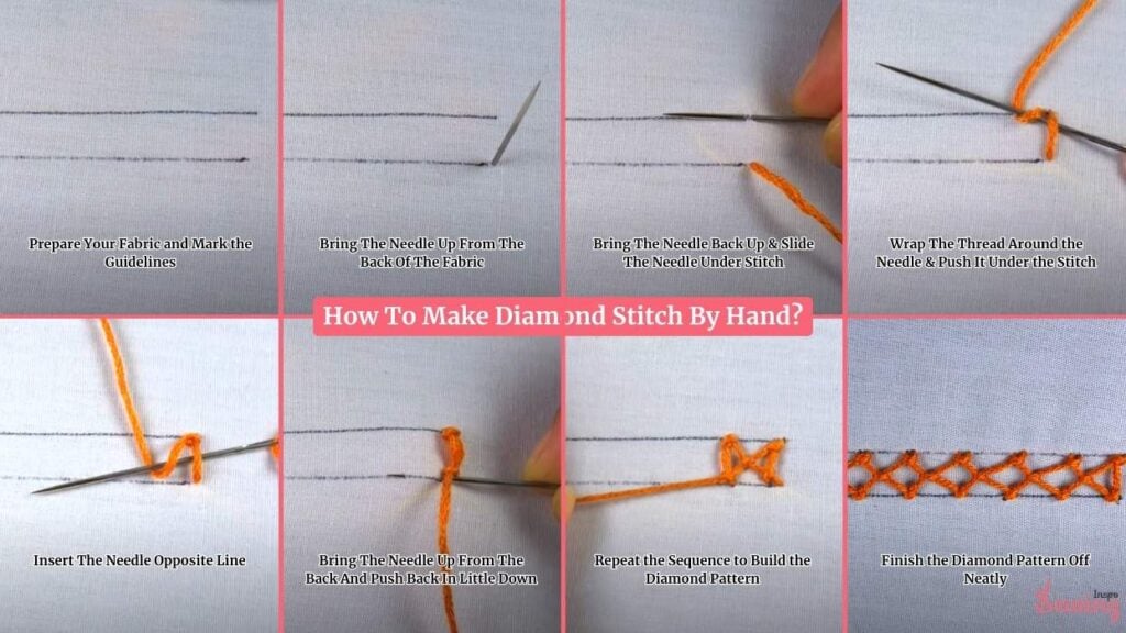 How To Make Diamond Stitch By Hand