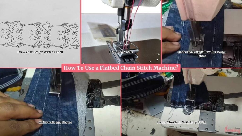 How To Use a Flatbed Chain Stitch Machine