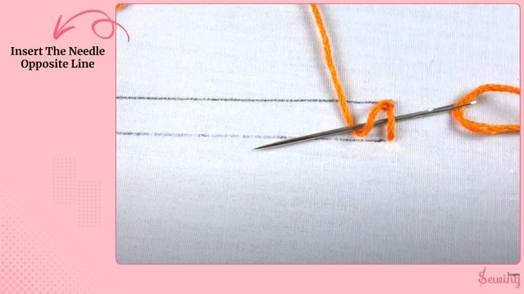 Insert The Needle Opposite Line