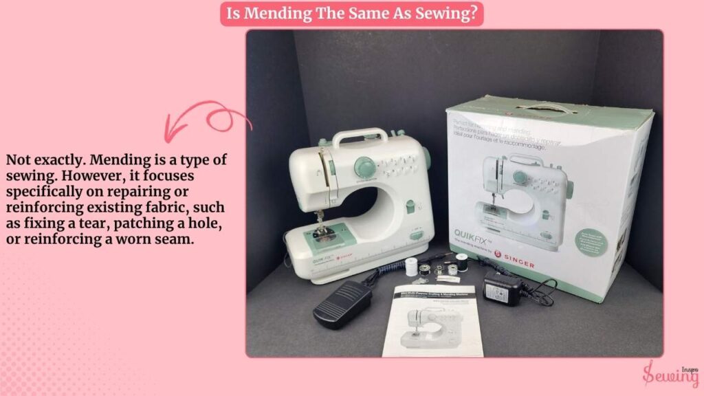 Is Mending The Same As Sewing