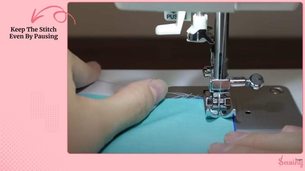 Keep The Stitch Even By Pausing