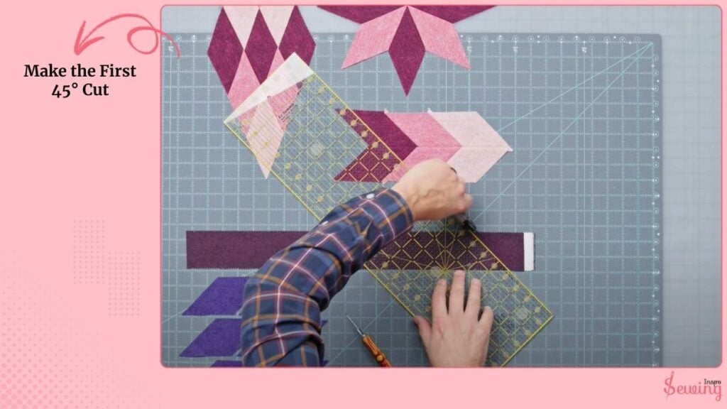 Make the First 45° Cut