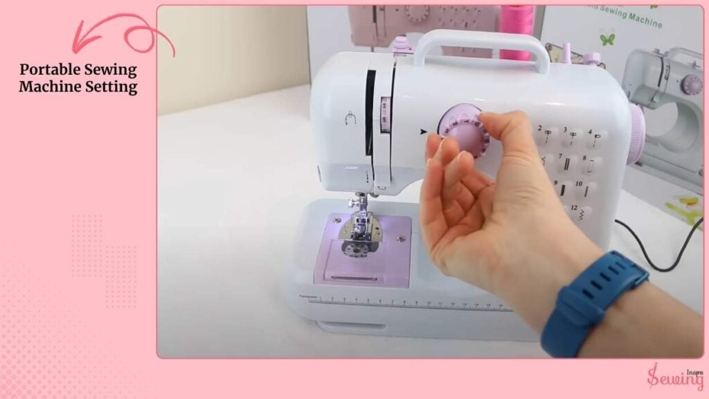 Portable Sewing Machine Setting
