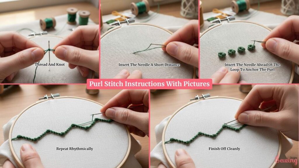 Purl Stitch Instructions With Pictures