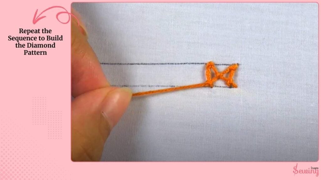 Repeat the Sequence to Build the Diamond Pattern