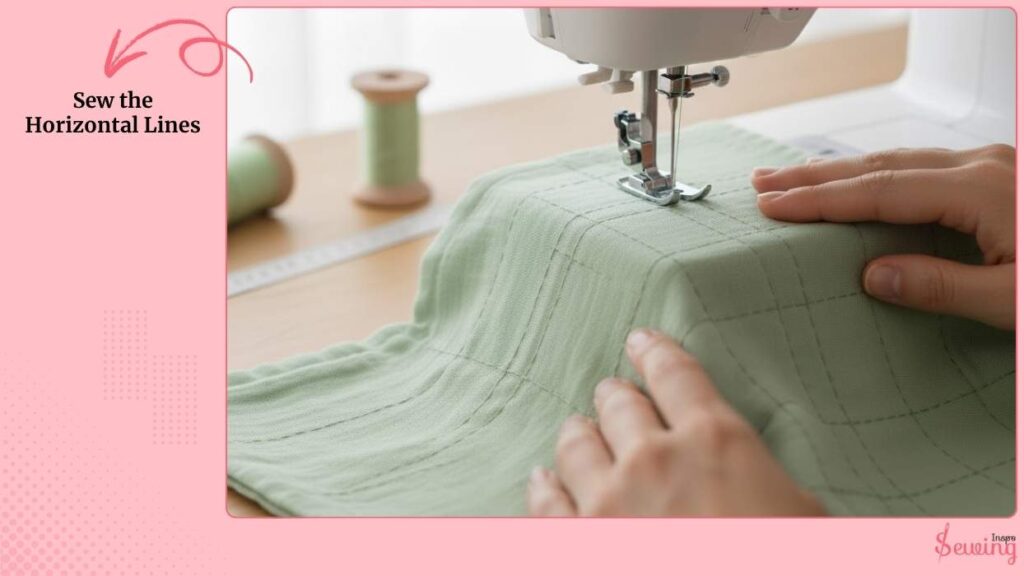 Sew the Horizontal Lines