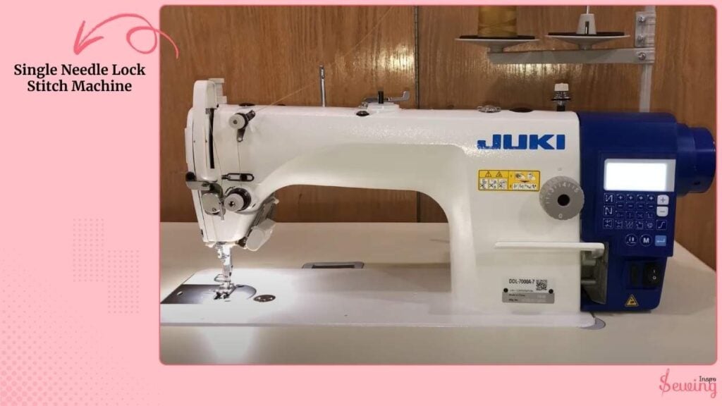 Single Needle Lock Stitch Machine