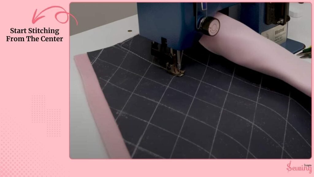 Start Stitching From The Center