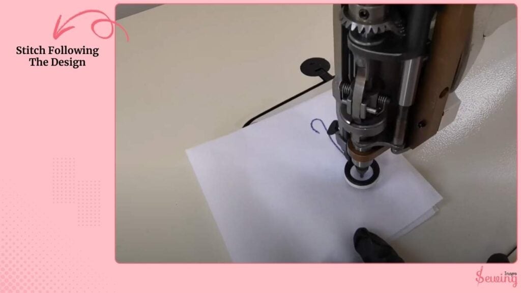 Stitch Following The Design