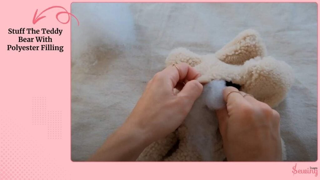 Stuff The Teddy Bear With Polyester Filling