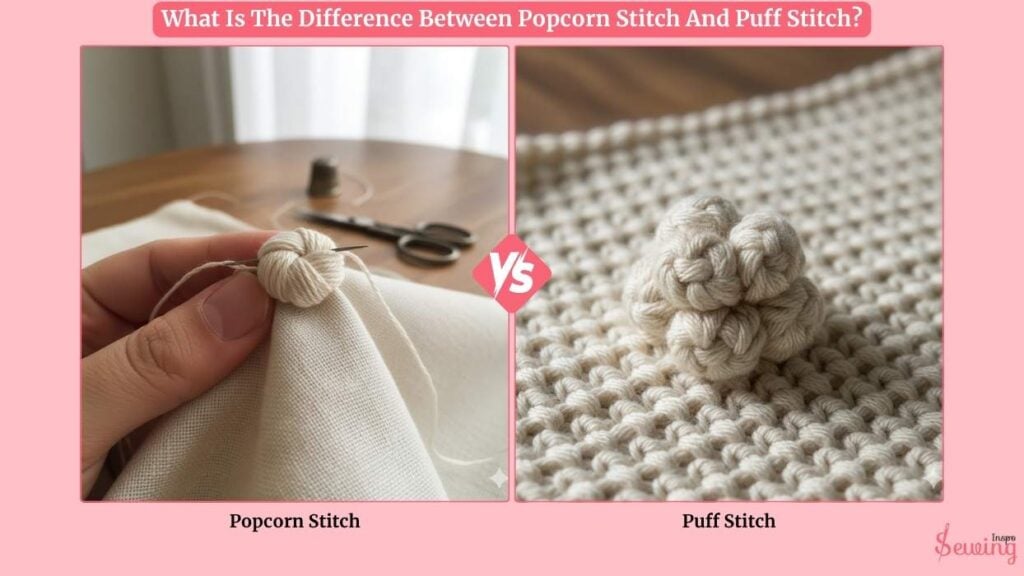 What Is The Difference Between Popcorn Stitch And Puff Stitch