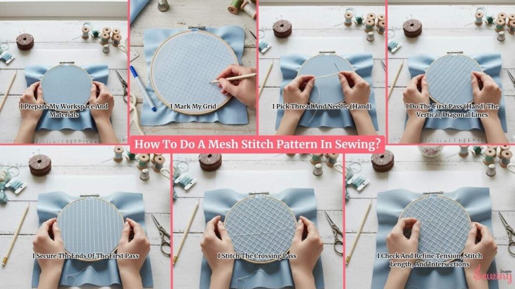 How To Do A Mesh Stitch Pattern In Sewing