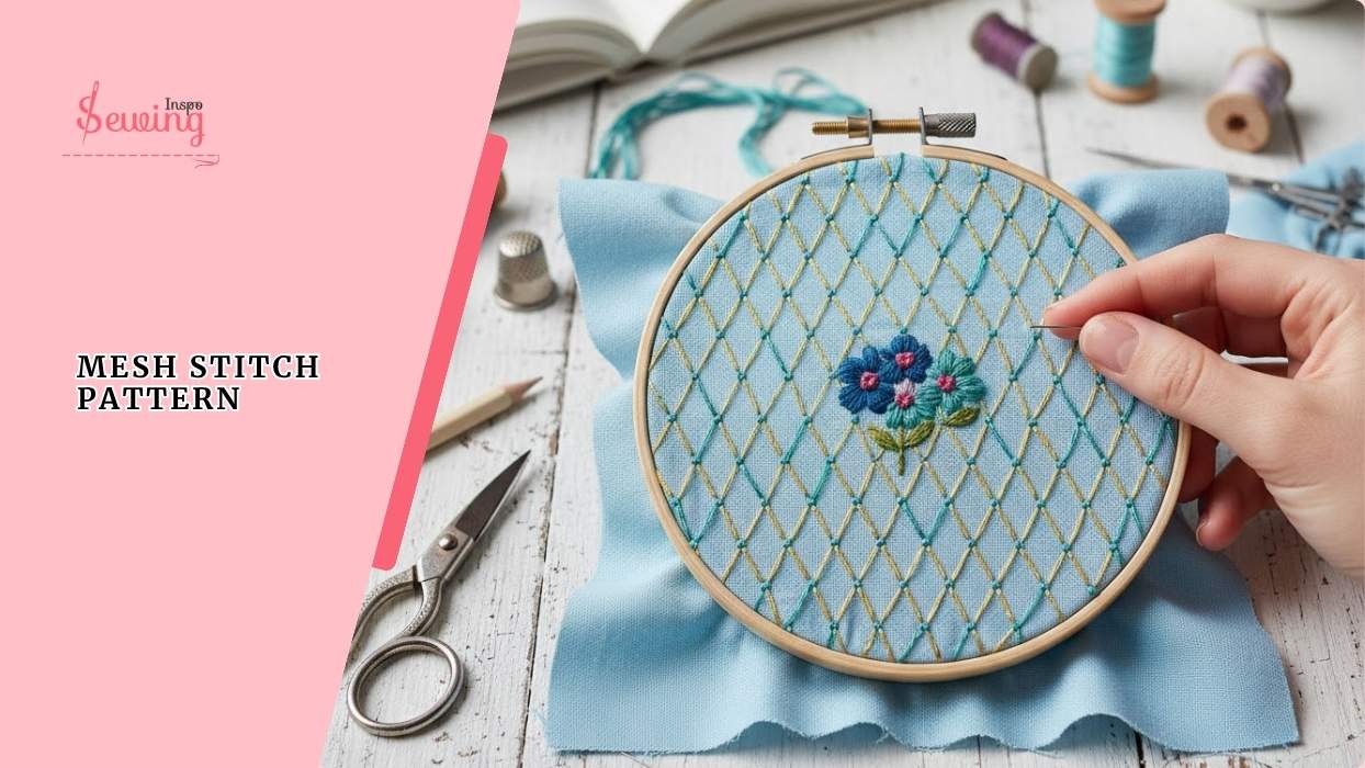 Easy Mesh Stitch Pattern In Sewing For A Unique Embroidery Look