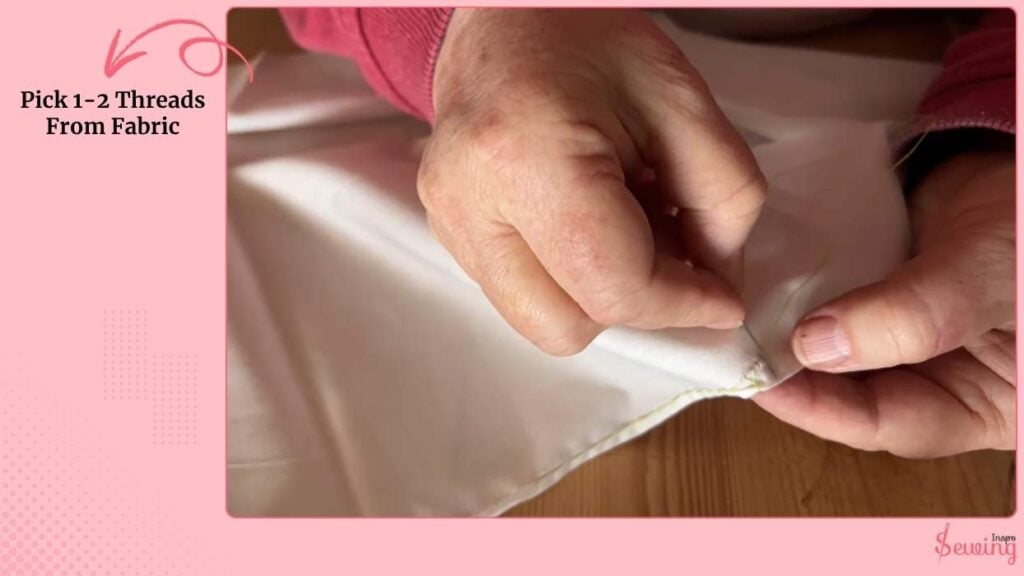 Pick 1-2 Threads From Fabric