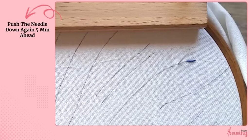 Push The Needle Down Again 5 Mm Ahead